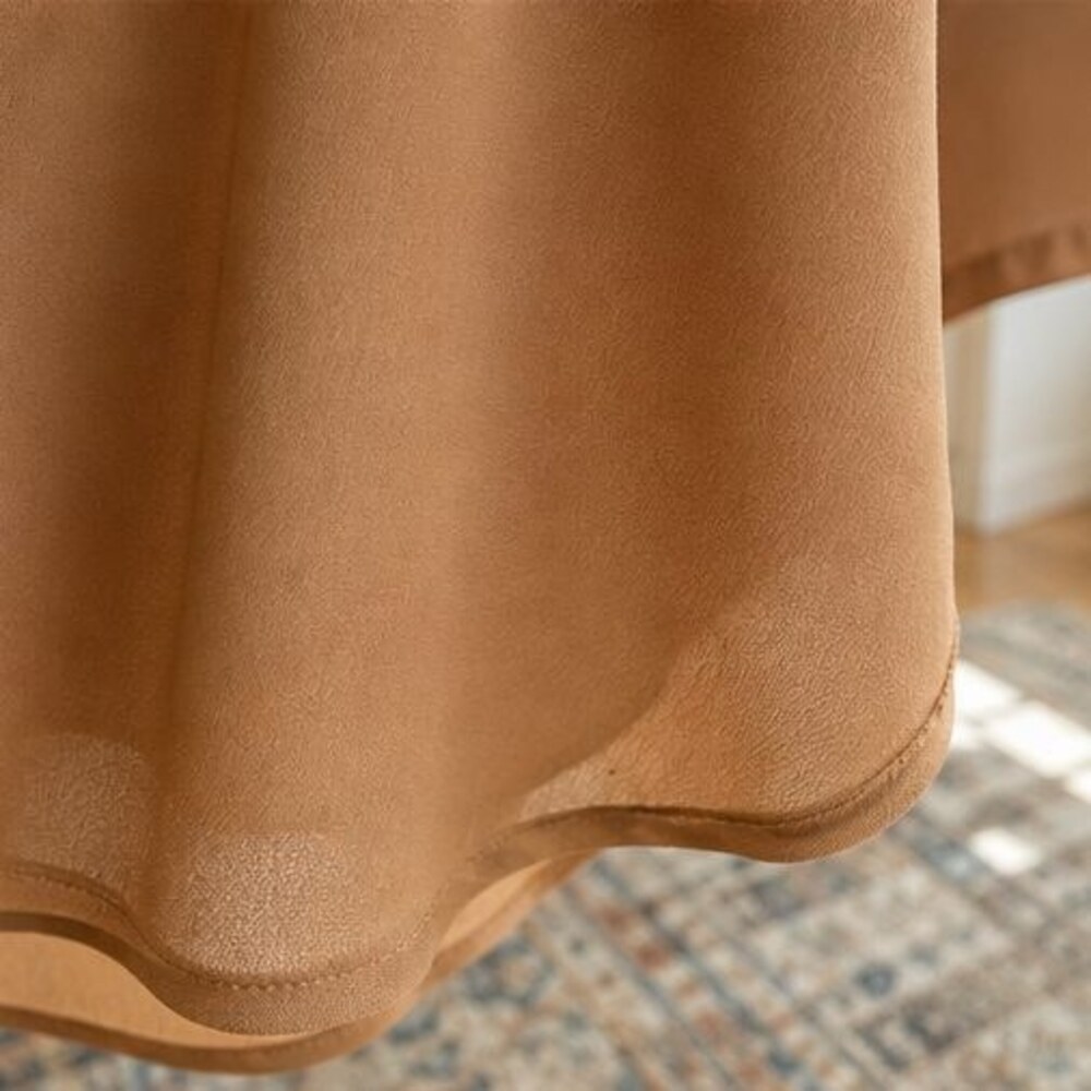 Camel Ruffle Collar Blouse - Picture 6 of 6